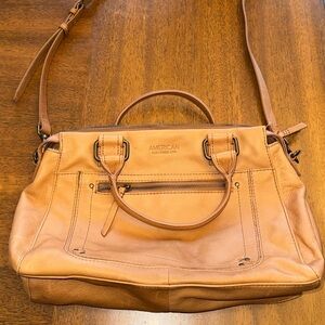 American Leather Co. Tan Satchel Handbag